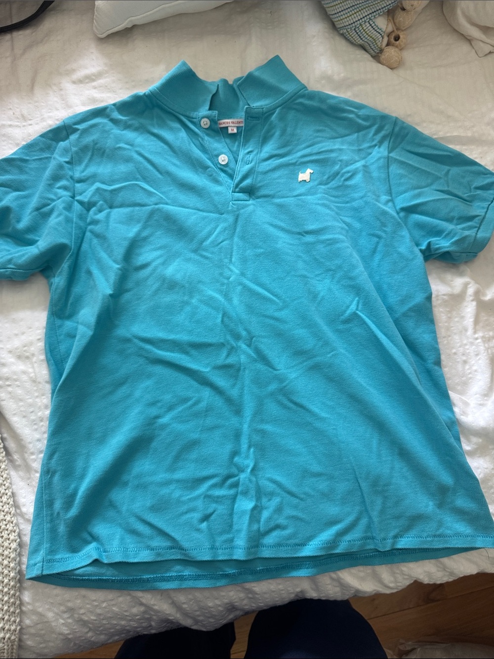 Frances Valentine women’s  Polo in Turquoise